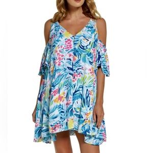 Lilly Pulitzer Bellamie Dress Serene Blue Tippy Top Size XXS